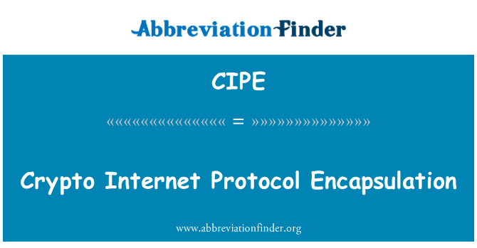 CIPE: Hermetyzacja protokołu Internet kryptograficzne