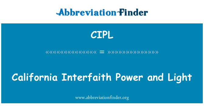 CIPL: Pouvwa-Californie Et limyè