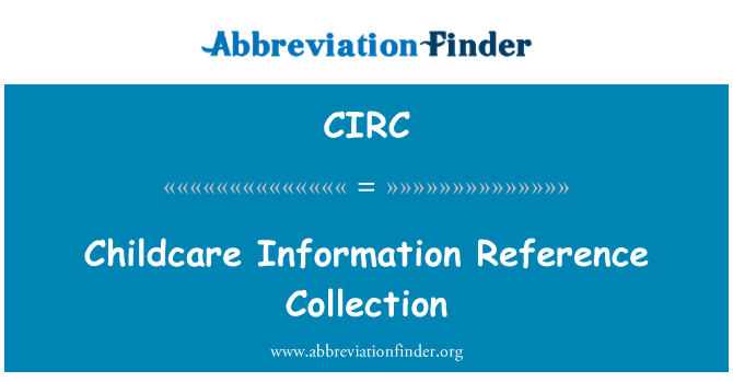 CIRC: Péče o děti informace Reference Collection