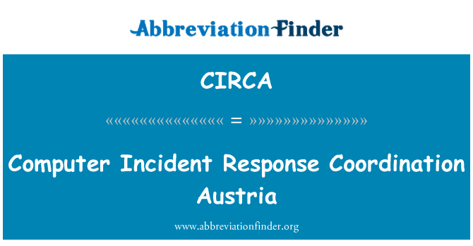 CIRCA: Computer Incident Response Coordination Austria