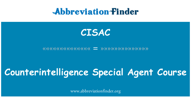 CISAC: Kors ta ' l-aġent speċjali counterintelligence