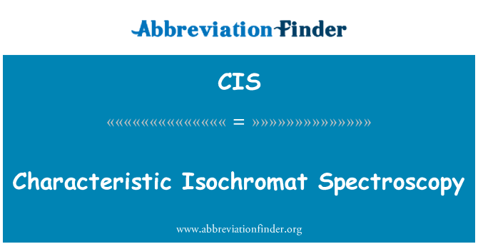 CIS: Đặc trưng Isochromat phổ học