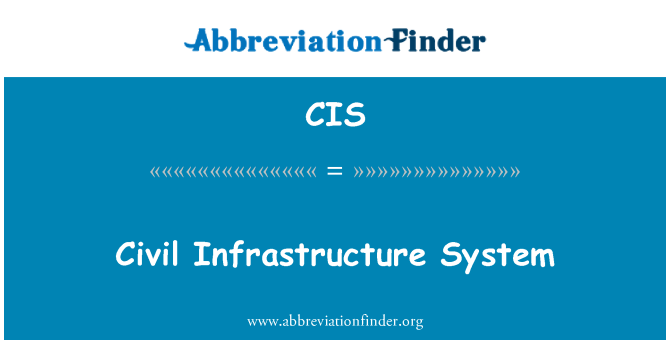 CIS: Civil Infrastructure System