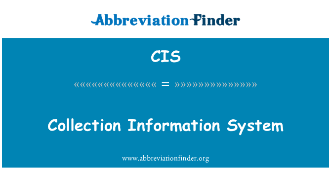 CIS: Gyűjtemény információs rendszer