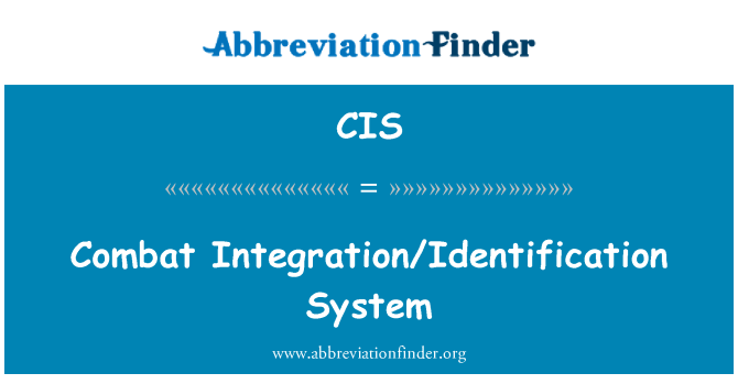CIS: קרב אינטגרציה/זיהוי מערכת