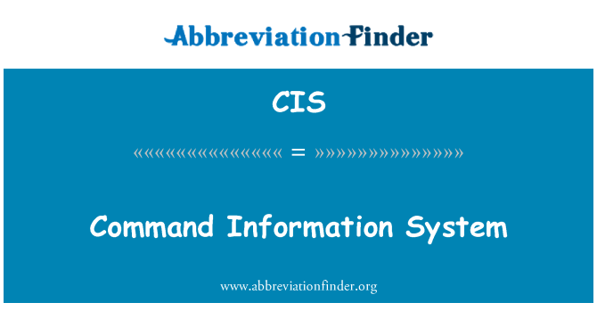 CIS: Command Information System