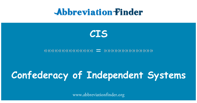 CIS: Confederacy of Independent Systems