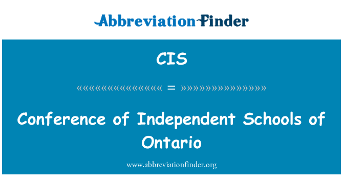 CIS: Konferenza ta ' l-iskejjel indipendenti ta ' Ontario