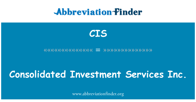 CIS: Skonsolidowane Investment Services Inc