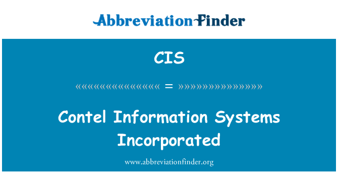 CIS: Contel informacijos sistemas