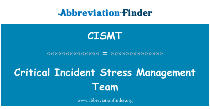 CISMT: Kritisk Incident Stress Management Team