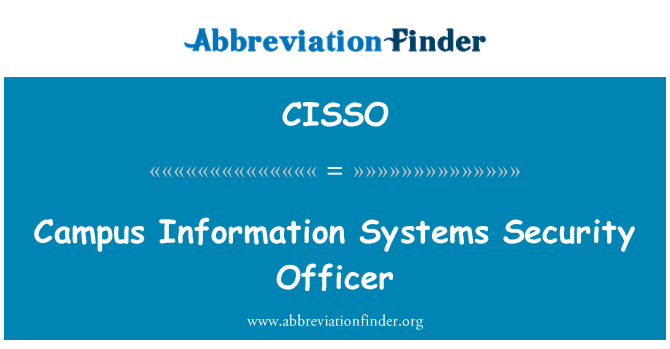 CISSO: キャンパス情報システム セキュリティ責任者