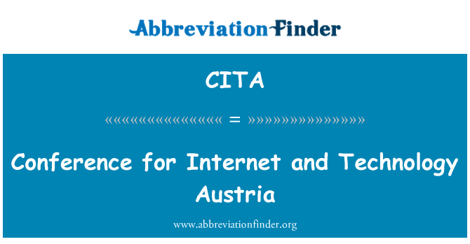 CITA: Konference for Internet og teknologi Østrig