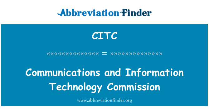 CITC: Comissão de tecnologia de informação e comunicações