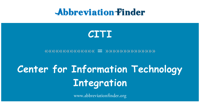 CITI: Center for Information teknologi Integration