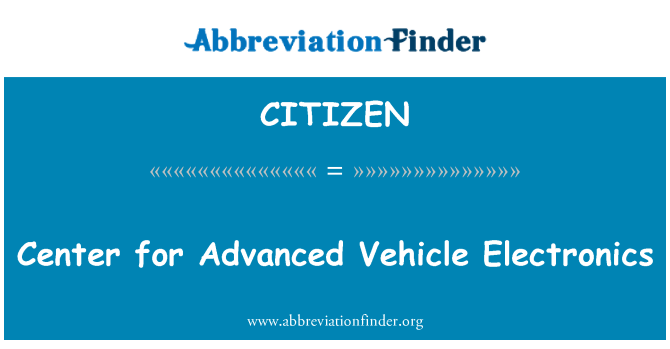 CITIZEN: Sant pou machin avanse elektwonik