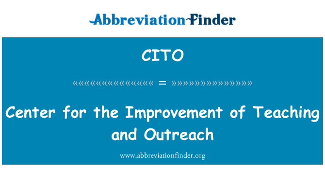 CITO: Geliştirme, eğitim ve Sosyal Yardım Merkezi