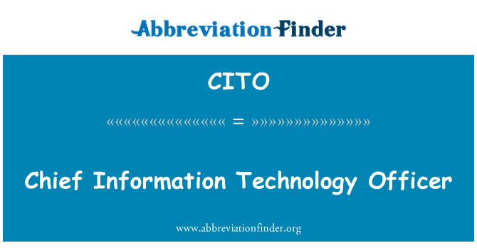 CITO: Teknikchef för Information