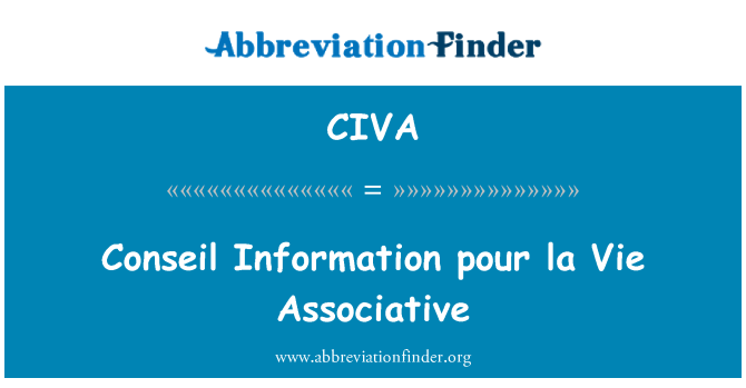 CIVA: Conseil informace pour la Vie asociativní
