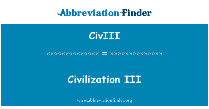 CivIII: Civilización III