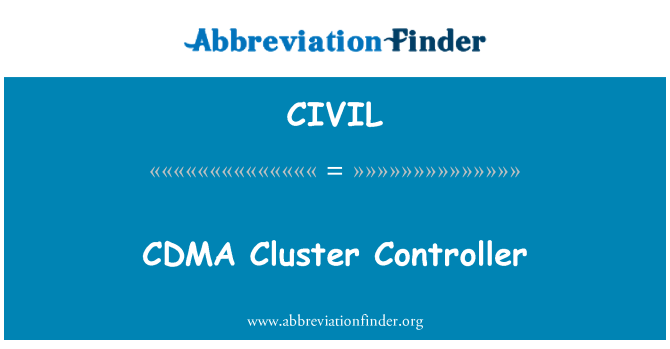 CIVIL: CDMA Clustercontroller