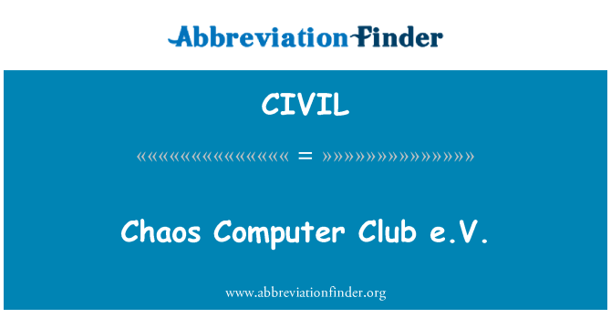 CIVIL: Chaos Computer Club e.V.