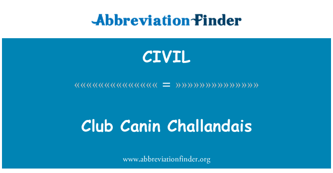 CIVIL: Club Canin Challandais