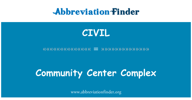 CIVIL: Community Center Complex