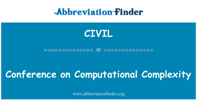 CIVIL: Conferentie over computationele complexiteit