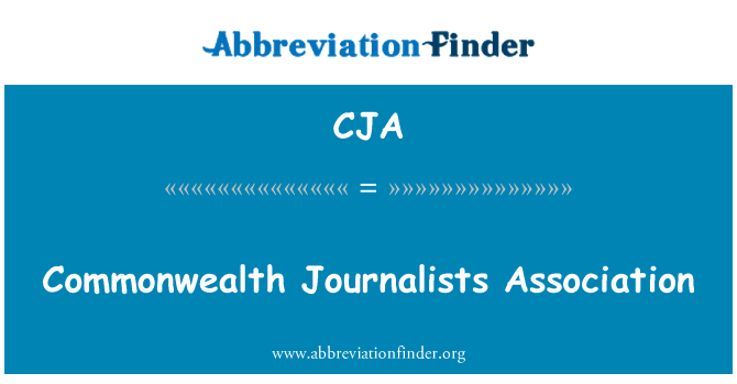 CJA: Commonwealth združenje novinarjev