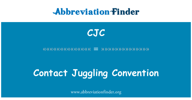CJC: Contact Juggling Convention