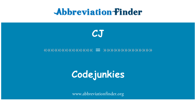 CJ: Codejunkies