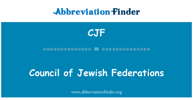 CJF: Rada Federace židovských