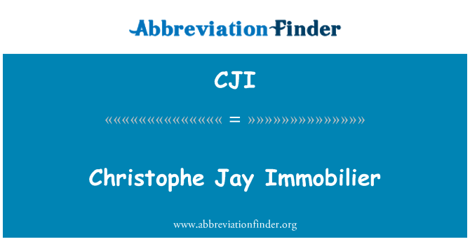 CJI: Christophe Jay Immobilier