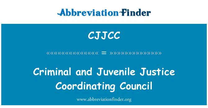CJJCC: Trestní a juvenilní Justice koordinační Rady