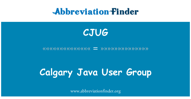CJUG: Калгари Java потребителска група