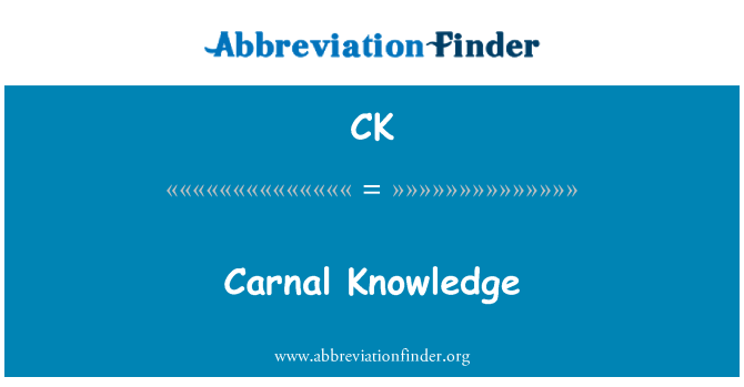 CK: Pengetahuan Carnal