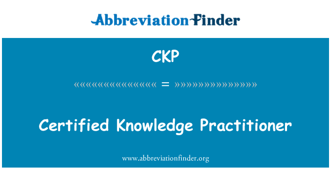 CKP: Certificat de coneixement professional