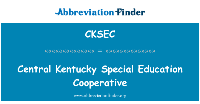 CKSEC: Central Kentucky Special Education Cooperative