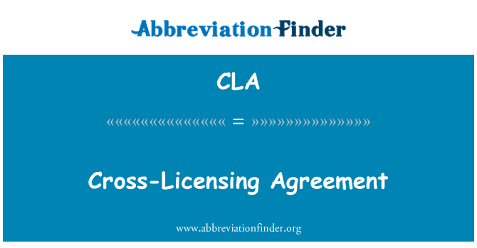 CLA: Cross-licensavtal