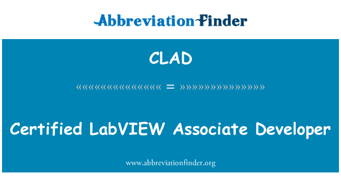 CLAD: المطور معتمد ابفيف معاون