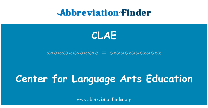 CLAE: Center för Language Arts Education