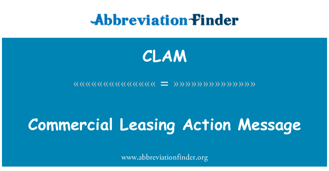 CLAM: Comercial lísing missatge d'acció