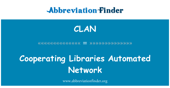 CLAN: همکاری کتابخانه های خودکار شبکه