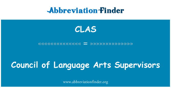 CLAS: Rådets Language Arts handledare