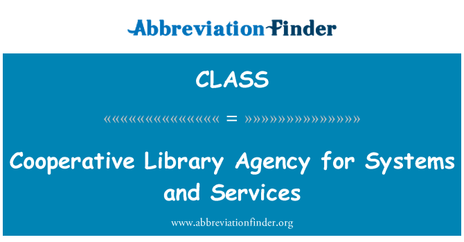 CLASS: Cooperative Library agentura pro systémy a služby