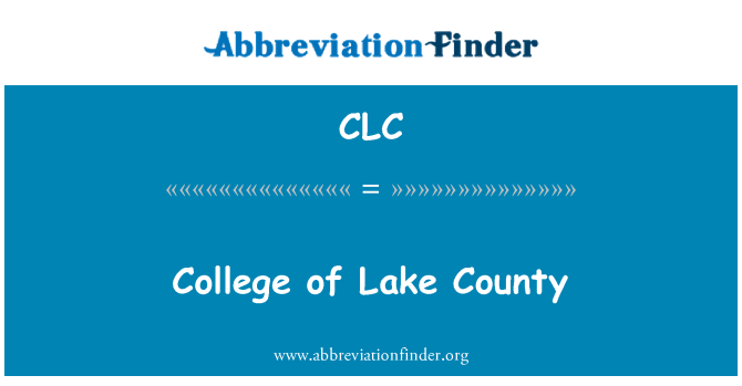 CLC: Kolej Lake County