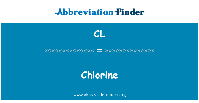 CL: Cloro