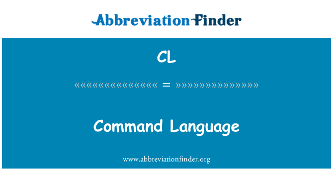 CL: שפת הפקודה