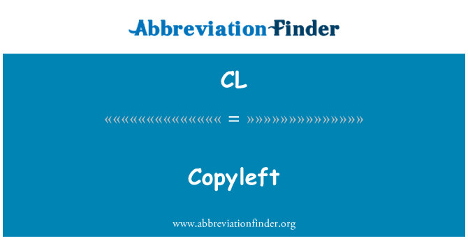 CL: 카피 레프트